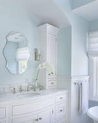 Superb Torchiere In Bathroom Farmhouse With Blue Bathroom Next To Bathroom Shelves Alongside French Count Bright Bathroom Light Blue Bathroom Painting Bathroom