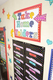 Use Pocket Charts Accents And Marquee Bulletin Board Pieces For A Take Home Folder Center In Your Class Toddler Daycare Infant Classroom Toddler Daycare Rooms