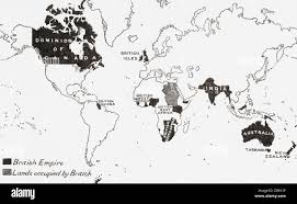 Map of british empire hi-res stock ...