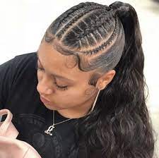 Pinterest Jalissalyons French Braid Ponytail Braided Ponytail Hairstyles Hair Ponytail Styles