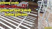 Membuat jemuran lipat hollow baja ringan. Cara Membuat Jemuran Lipat Dari Kayu Youtube