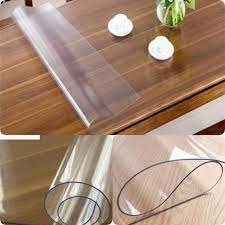 Transparent Clear Plastic Table Protector Cover Thickness 1 5 Etsy Plastic Tables Vinyl Table Covers Table Covers