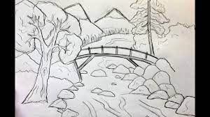 Les proportions seront alors plus facile à dessiner. Dessin Paysage Youtube