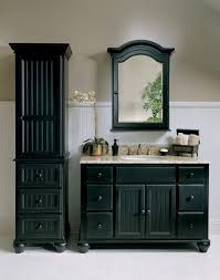 Black Is The New Black Abode Black Cabinets Bathroom Black Bathroom Black Vanity Bathroom