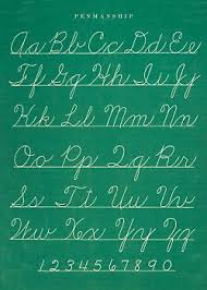 Back When They Used To Teach Cursive Writing In School Very Hard To Get An A But I Usually Did Teacher Teaching Cursive Writing Cursive Writing Penmanship