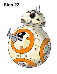 How To Draw Bb 8 Star Wars The Force Awakens Star Wars Drawings Easy Drawings Star Wars Art