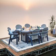 Which is why, costculator brings you a top rated list of patio furniture. Fire Pit Dining Table Rectangular 48 X 72 American Recycled Plastic Quality Outdoor Furniture Site Amenities