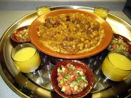 Libyan cuisine derives much from the traditions of mediterranean, north african, and berber cuisines. Ummobaidah Cooks Libyan Couscous Bil Busla Couscous With Onion Topping Libyan Food Couscous Recipes Moroccan Food