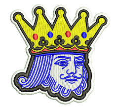 Vintage Style Hip Hop Poker King of Clubs Shirt Morale Patch for Trucker  Hat or Shirt Badge Cap 8cm