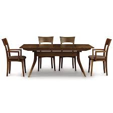 Gather around the corin trestle dining table, both for everyday dinners and for special occasions with family and friends. Copeland Catalina Walnut Trestle Extension Dining Table American Made