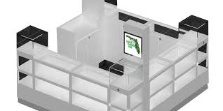 White Color Watch Display Kiosk Design For Sale - Mall ...