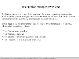 Junior Project Manager Cover Letter