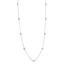Collier en or blanc et diamants