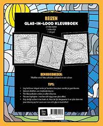 • kleurplaat of afbeelding • stuk karton • slaolie • printer Glas In Lood Kleurboek Reizen Amazon De Bucher