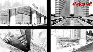 Some Corporate Art From The 2020 Game Book Gives Us An Idea Of The Type Of Imposing Architecture To Expect In The Cyberpunk 2077 Cyberpunkgame
