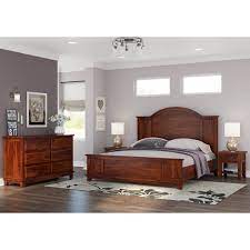 Set (king bed, dresser & nightstand), created for macy's. Sierra Nevada Rustic Solid Wood 4 Piece Bedroom Set