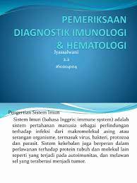 Makalah gout keperawatan makalah dengue haemorhagic fever ( dhf ) keperawatan; Pemeriksaan Diagnostik Imunologi Hematologi
