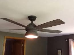 Home Decorators Collection 52 In Indoor Outdoor Weathered Gray Ceiling Fan 89764 The Home Depot Ceiling Fan Gray Ceiling Fan Vaulted Ceiling Lighting