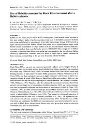 Empieza ahora y potencia tu creatividad, memorización y capacidad analítica. Pdf Size Of Rabbits Consumed By Black Kites Increased After A Rabbit Epizootic