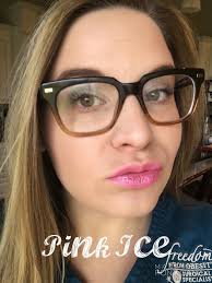 Solid pink is black ice. Be careful out there!