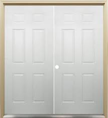 Check spelling or type a new query. Mastercraft Embossed 72 W X 80 H Primed Steel 6 Panel Exterior Double Door System At Menards