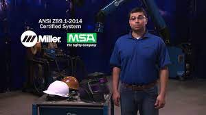 Miller Welding Helmets Plus Msa Hard Hat Certified Systems Youtube