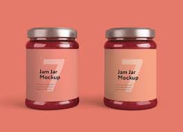 Free Jam Jar Bottle Package Lable Mockup Free Package Mockups In 2020 Jam Jar Bottle Packaging Bottle Mockup