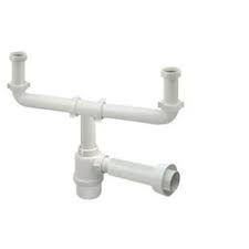 double bowl sink connector, pipe end