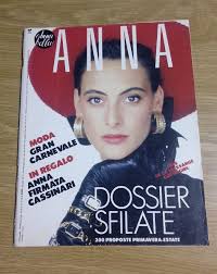 Anna, rivista settimanale n. 7 del 12 Febbraio 1988 completo di Allegato  Sfilate