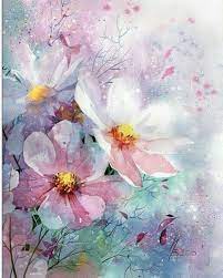美しい絵 芸術 花 絵 水彩 花 花 水彩画 花 イラスト
