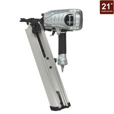 Hitachi 3 1 2 In 21 Degree Plastic Strip Collated Framing Nailer Nr90aepr The Home Depot Car vacuum tire repair type hammer rubber strip nail fast.