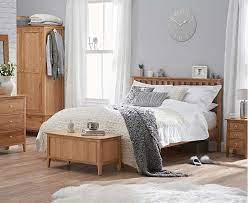 Sadie Oak Double Bed Light Oak Bedroom Furniture Oak Bedroom Furniture Oak Bedroom