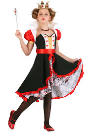 Frilly Queen Of Hearts Girls Costume