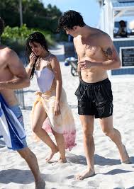 Camila and sofia cabello out with teir mother sinuhe estrabao in west hollywood 06/03/2021. Camila Cabello In White Swimsuit With Shawn Mendes Popsugar Fashion
