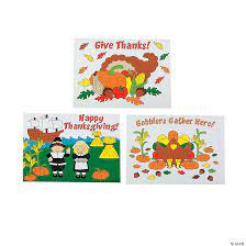 Check spelling or type a new query. Color Your Own Thanksgiving Placemats 12 Pc Oriental Trading