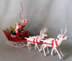 Many blow molds have become quite collectible , while others continue to be manufactured or are being reproduced. 20 Plastic Santa Sleigh And Reindeer Outdoor Decoration Magzhouse