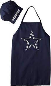 Amazon Com Nfl Dallas Cowboys Chef Hat And Apron Set Navy One Size Sports Fan Aprons Clothing Dallas Cowboys Gifts Dallas Cowboys Dallas Cowboys Decor