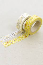 Yellow Flower Washi Tape Set Washi Tape Set Masking Tape Decorative Tape