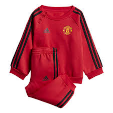 Ein detail, das besonders die eltern freut: Baby Trainingsanzug Adidas 3 Stripes Manchester United Fc Red Sportega De