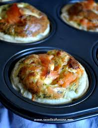 Mini Quiches Au Saumon Fume Recettes By Hanane En 2020 Quiche Saumon Fume Mini Quiches Quiche Saumon