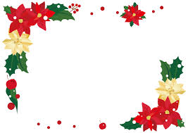 冬におすすめの商用利用可能な無料フレーム 枠素材 フレーム 無料 クリスマス ツリー イラスト ポインセチア
