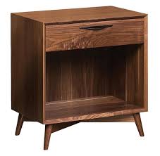 Kirtland Mid Century Modern Open Nightstand From Dutchcrafters Amish