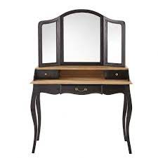Black Acacia And Mango Dressing Table Maisons Du Monde Mango Wood Dressing Table Black Dressing Tables Gorgeous Bedrooms