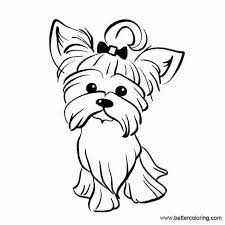 This is a free coloring page. Free Yorkie Puppy Coloring Pages Yorkie Cachorros Yorkie Xicara De Cha Yorkie