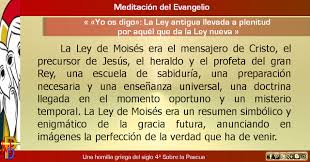 Misioneros De La Palabra Divina Meditacion Del Evangelio Yo Os Digo La Ley An Evangelio Decir No Meditacion