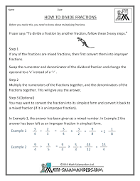 How To Divide Fractions Math Fractions Dividing Fractions Fractions Worksheets