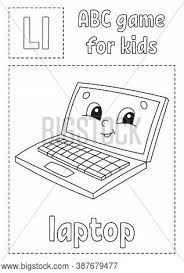 You can use our amazing online tool to color and edit the following laptop coloring pages. Letter L Laptop Abc Vector Photo Free Trial Bigstock