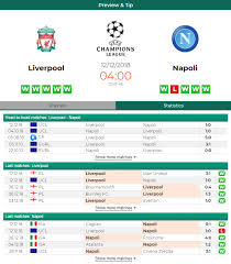 Liverpool Will Welcome Napoli To Anfield In This Champions League Group C Fixture The Reds Need A Win Here To Have Any Chance Of Qual Predictions Betting Tips