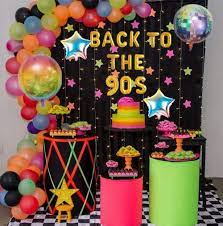 How about an 80s or 90s party??? Buy Jevenis 5pcs Back To The 90s Balloon Banner 90s Balloon 90s Party Decorations 90s Party Supplies 90s Themed Party 2nd Birthday Party Hip Hop Party 90s Photo Backdrop Online In Indonesia
