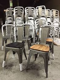 Seal the wood with coating of polyurethane,. Industrial Raw Metal Chair W Wood Seat
